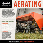 Agri-Fab 40 In Tow Behind Lawn Plug Aerator with 24 Galvanized Coring Knives and Universal Hitch
