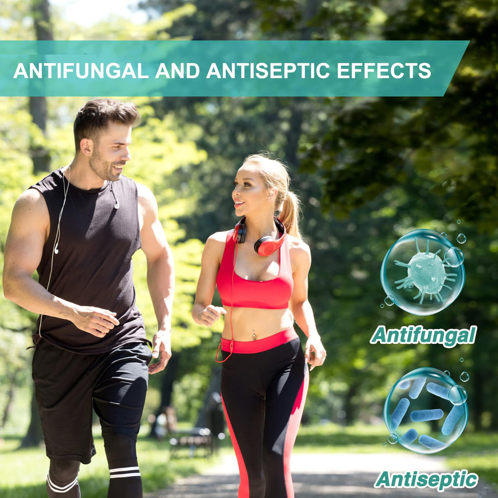 Natouch Antifungal Body Wipes, 30 Counts(6 Packs of 5) Travel Wipes, Non-Toxic Skin Camp Wipes Help Athletes Foot, Jock Itch, Ringworm. Rinse Free Gym Wipes for Wrestling, Martial Arts