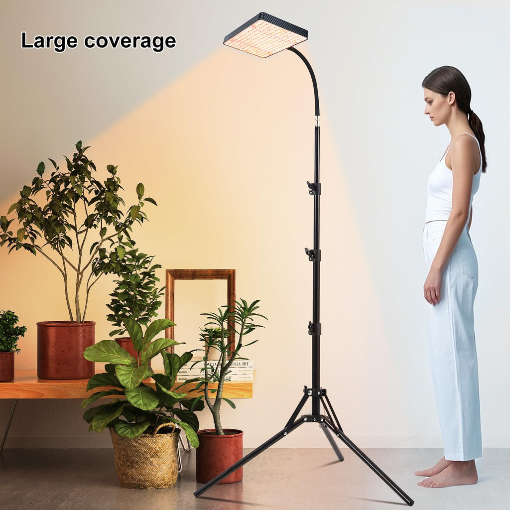 FECiDA Grow Light with Tripod Stand, Standing Grow Lights for Indoor Plants