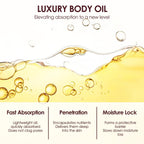 Zotreval Vitae Charm Body Oil, Luxury Body Oil for Crepe Skin, Firming Tightening & Hydrating Body Serum with Vitamin E and Sweet Almond Oil, Smooths Skin for Women