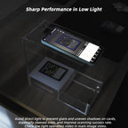 Clear Acrylic Sleeved MTG Cards Scanner Stand, Photo Stand, Trading Card Scanstand Compatible with Manabox, TCGplayer App, Sleeved and Unsleeved Cards Accessories