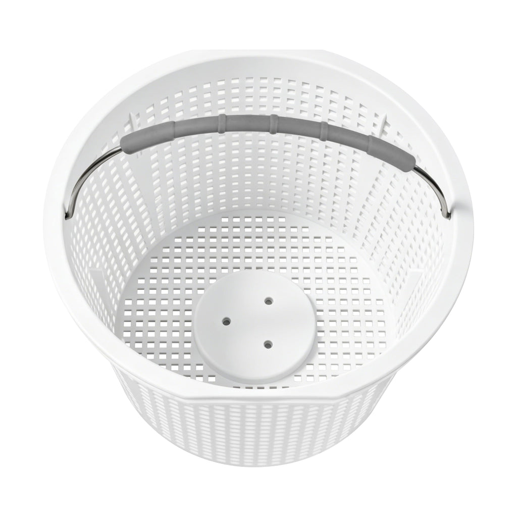 FSQLB 8" Pool Skimmer Basket Replacement for Waterway 542-3240 Renegade Skimmers | Built-in Weight, 316 Stainless Steel Handle with Rubber Grip (1 Pack)