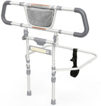 Packve Foldable Bed Rails for Elderly Adults Safety - Bed Side Assist Rail for Seniors with Extendable Guard Rails & Storage Bag, Adjustable Height Bedrails for Queen King Full Size Bed