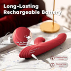 Toendi Rabbit Vibrator G Spot Sex Toys Thrusting Dildo Rose Toy for Women