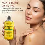 Majestic Pure Oil - 100% Pure and Natural- Cold Pressed & Hexane Free Natural Hair Growth Oil for Eyelashes, Eyebrows, Skin, Body, Face, Nails & Scalp - Vitamin E Oil 8 Fl Oz