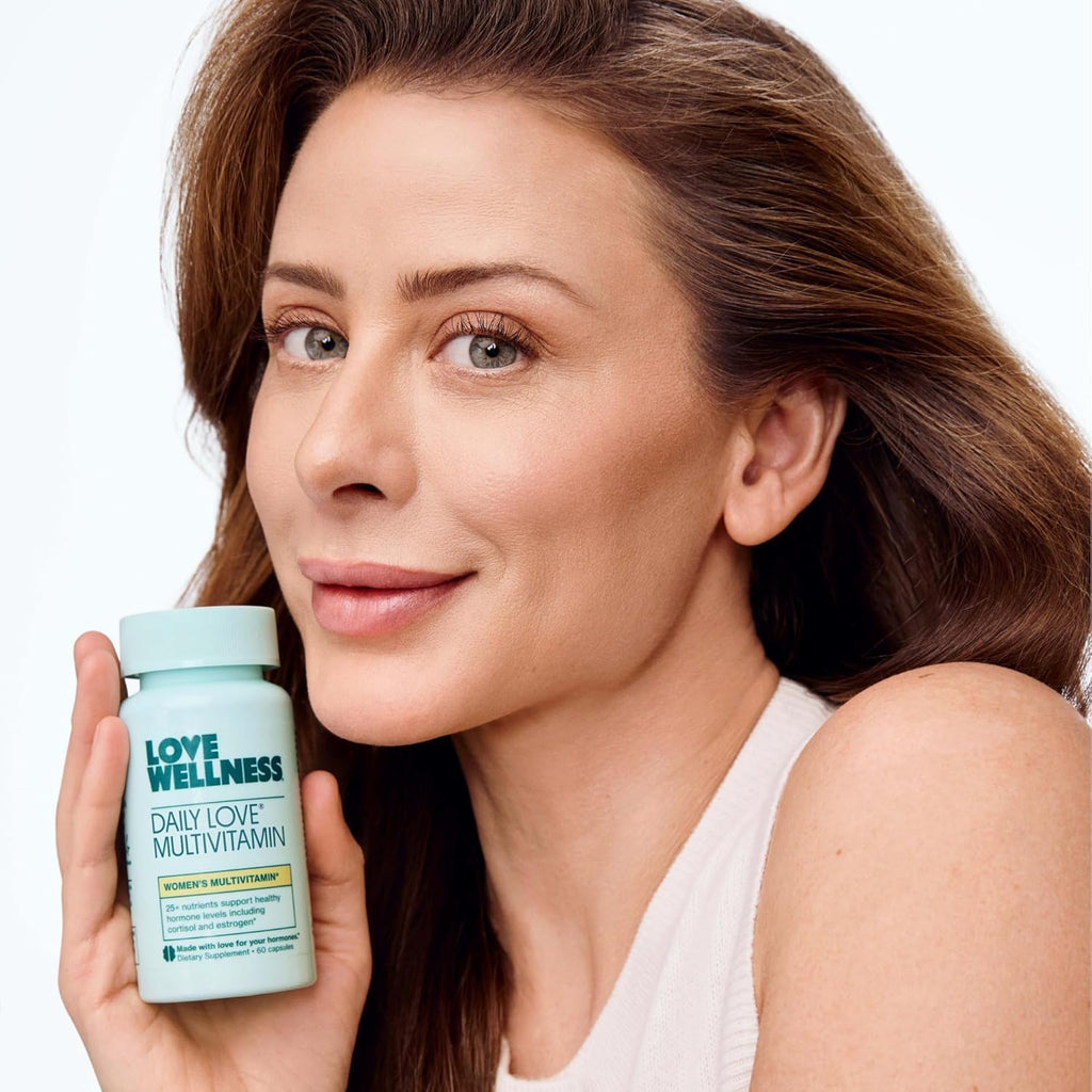Love Wellness Daily Love Multivitamin for Women | Supports Energy, Cortisol, Immune Health, Stress Relief, & PMS | Complete with Vitamin D, C, Iron, Calcium, Zinc, & Biotin, Magnesium (45-Day Supply)