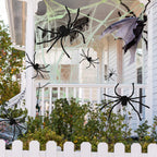 Halloween Decorations Outdoor Large Spiders: 6 Pack Spiders Halloween Decor