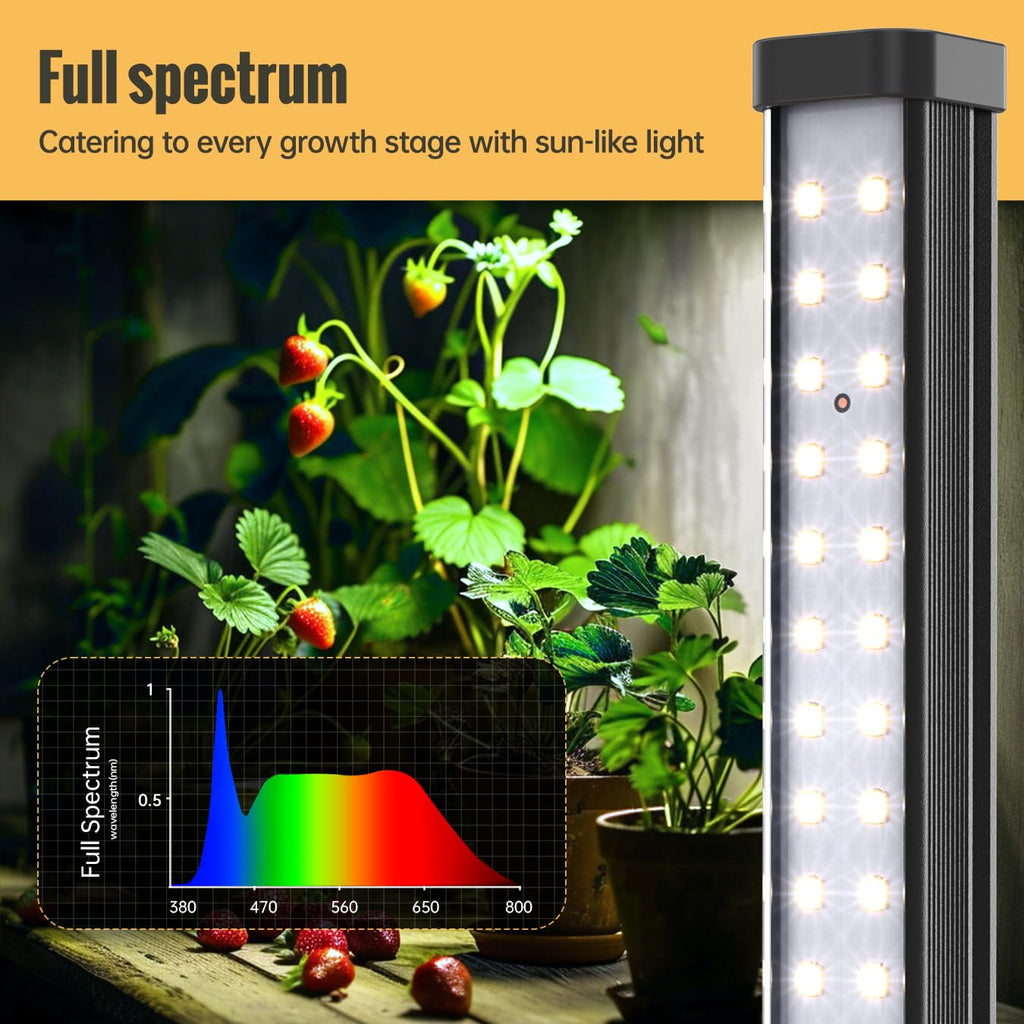 Speeplant Vertical Grow Light, 72 LEDs Full Spectrum Bar, 5000K, T5, 11W