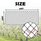 Bird Netting 20x30 Ft, 1/2In Mesh Garden Bird Netting, Fruit Tree Netting