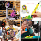 Kretrum Dual Color Silk PLA 3D Printer Filament 1.75mm Silk PLA Color Changing 3D Printing Filament 1kg / 2.2lbs Purple & Blue