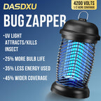 Upgraded Bug Zapper Outdoor 4200V Mosquito Zapper High Powered Less Energy Used Bug Zapper for Backyard Patio Camping Indoor