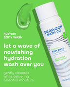 Seaweed Bath Co. Hydrate Body Wash - Eucalyptus Peppermint - Hydrating Lathering Cleanser with Nourishing Natural Ingredients - Vegan, Paraben and Sulfate Free Shower Gel - 12 oz