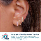 Chanteur Hypoallergenic Earrings For Girls | Small Hoops | Girl Earrings | Huggies For Girls | For Teen Girls | Small Hoop Earrings for Women | Kids Earrings