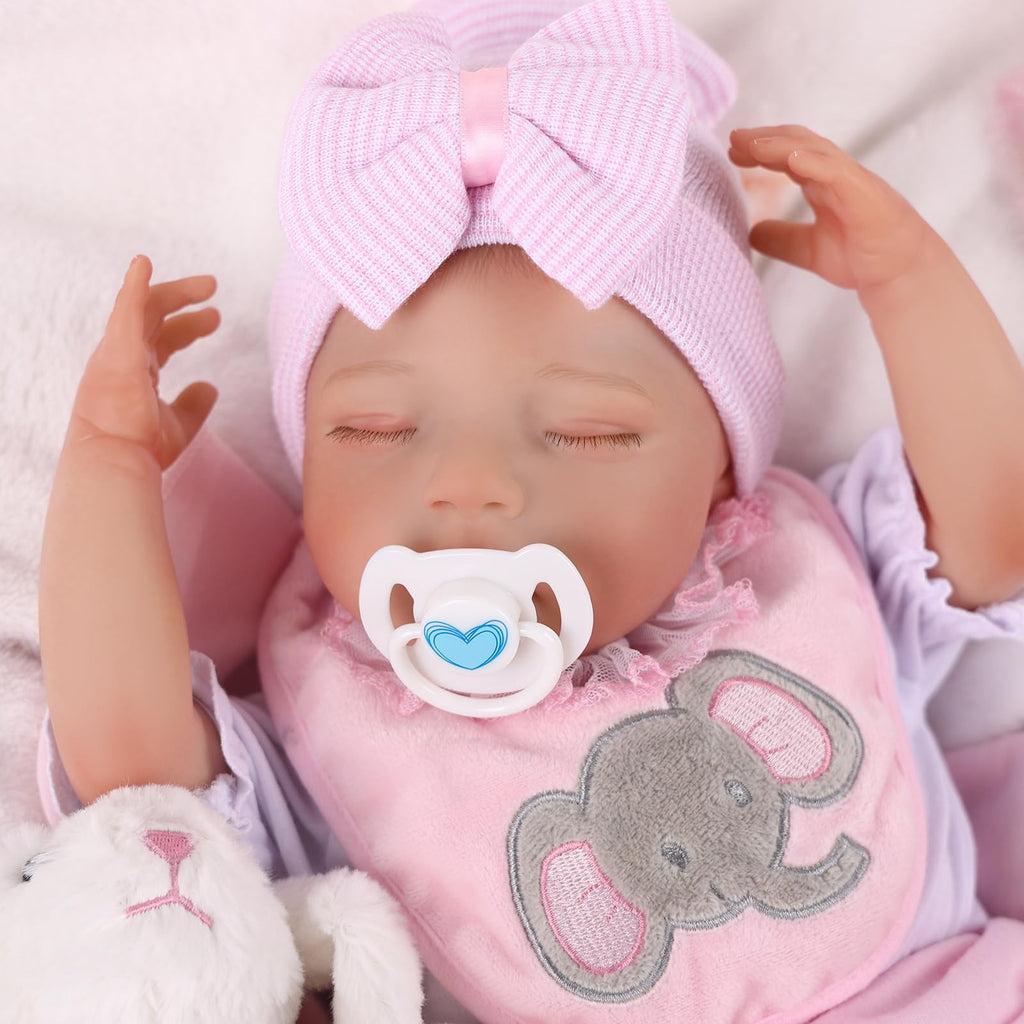 BABESIDE Lifelike Reborn Baby Dolls Boy - 17-Inch Baby Soft Body Realistic-Newborn Baby Doll Full Body Vinyl Real Life Baby Dolls with Toy Accessories for Kids