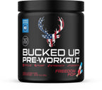 Bucked Up Pre Workout Freedom Pop | 200mg Caffeine with Citrulline Malate Beta Alanine AlphaSize and Taurine | Pre Workout Powder (30 Servings)