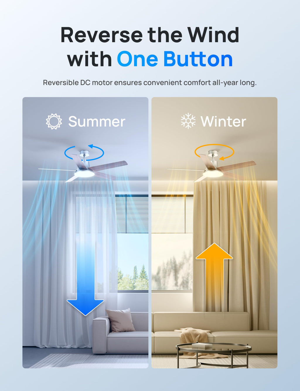 DREO Smart Ceiling Fan with Lights, 52 Inch, 12 Speeds & 3 Fan Modes, Stepless Color Tones, Dimmable LED Light, 12H Timer, Quiet DC Motor, Remote/APP/Alexa Control, Silver Ceiling Fans Indoor