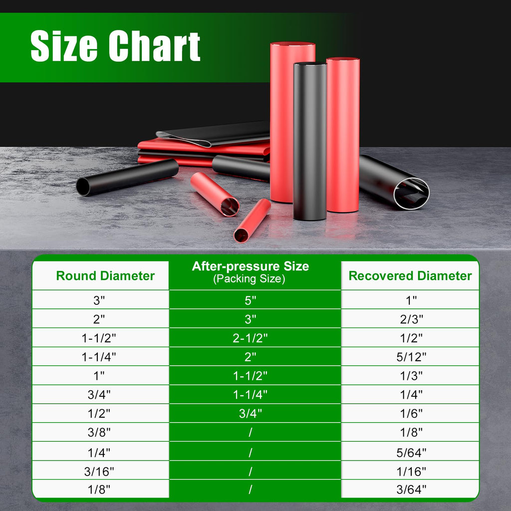1/2 Inch 3:1 Marine Grade Adhesive Lined Heat Shrink Tubing Wire Wrap