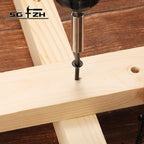 SG TZH #10 x 2-1/2" Deck Screws (316Pcs) 4lb. Exterior Wood Screws. Carbon Steel, Black, Flat Head, Rust Resistant epoxy Coated, with T25 Star Bit