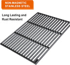 GRISUN Grill Grates for Masterbuilt Gravity Series 1050 Grills, Heavy Duty Cast Iron Grill Grids for Masterbuilt 1050 Digital Charcoal Grill + Smoker, 2 PCS