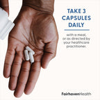 Fairhaven Health 3 Month Supply FertilAid for Men Prenatal Male Fertility Supplement | Count and Motility Support Pre Conception for Him | Fertility Support Includes, Zinc, and Folate | 90 Capsules