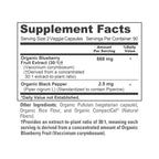 NusaPure Organic Blueberry Capsules, 668 mg, 180 Veg Capsules (Non-GMO, Vegan, USDA)