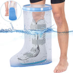 Fxdunjr Extra Wide Waterproof Leg Cast Cover for Shower with Non-Slip Bottom, Reusable Cast Protector for Walking Boot Surgery Bandage Wound, Shower Boot for Plus Size Adult [2026 Upgraded Reusable]