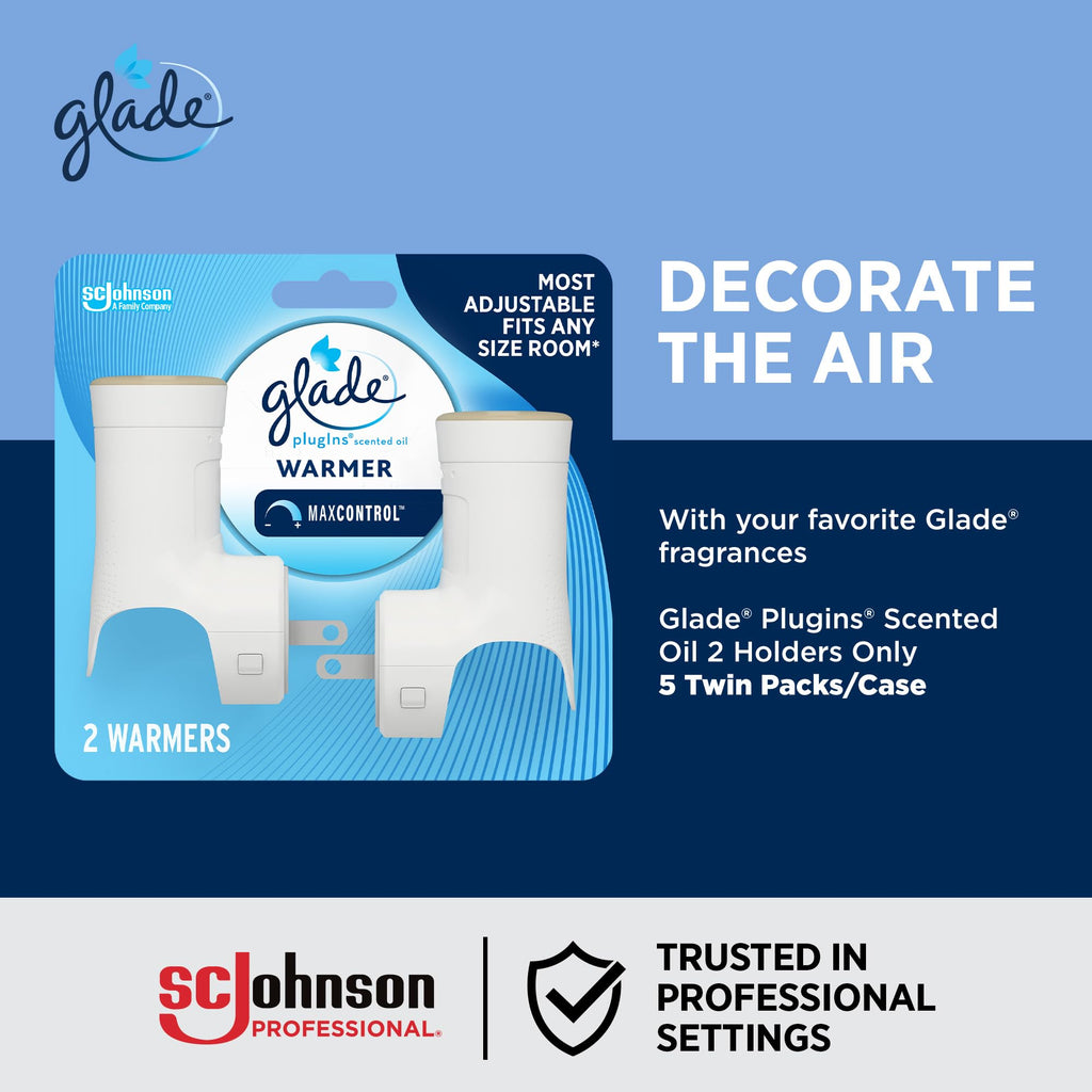 SC Johnson Professional Glade PlugIns Pack for Scented Oil Refills, 2 Holders x 5 Case, 10 Total Holders for Small Business Use