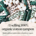Cora Organic Cotton Tampons Multipack (36 Regular, 36 Super Tampons)