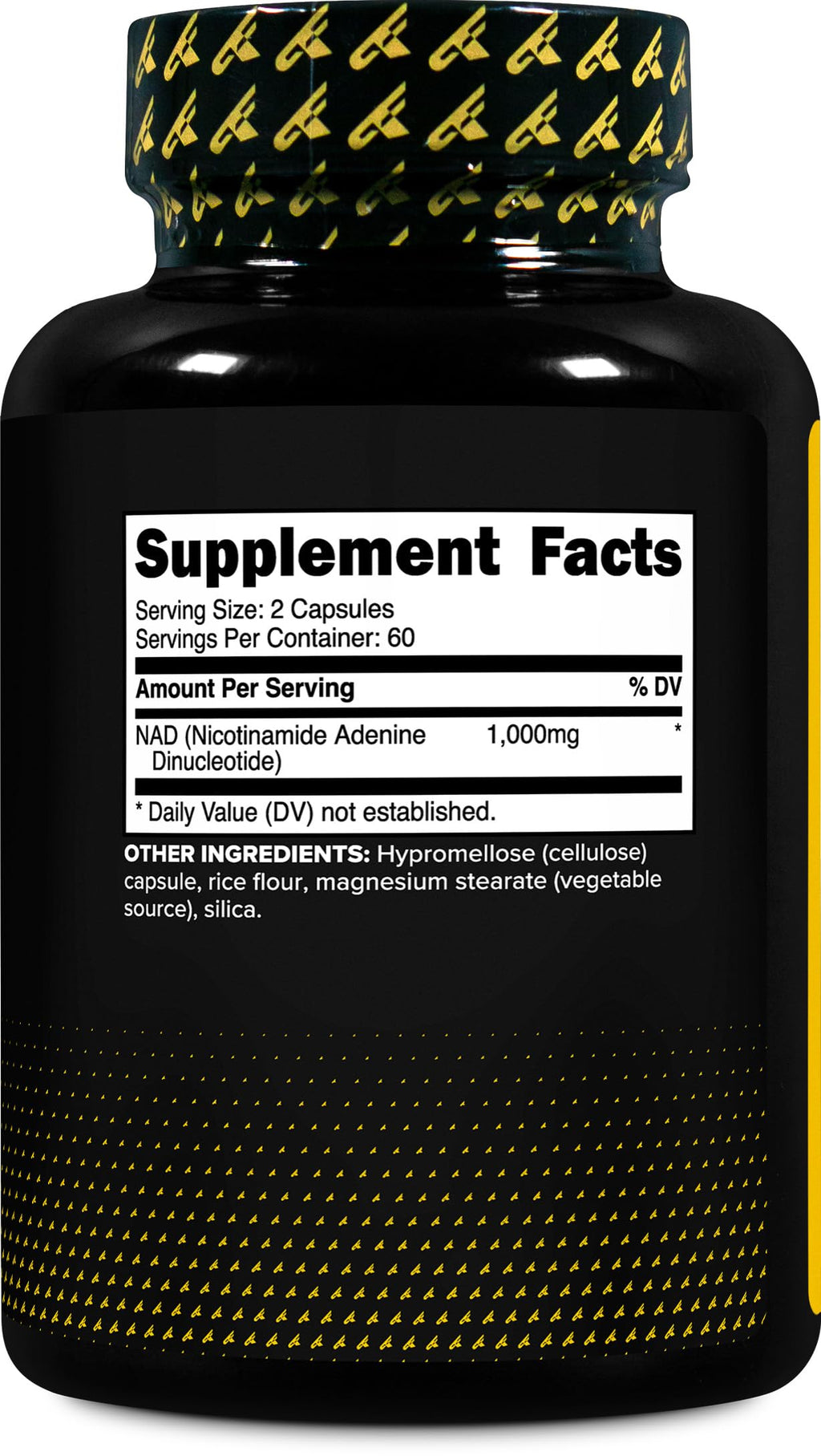Primaforce NAD+ Nicotinamide Supplement (1,000mg) 120 Capsules, 60 Servings