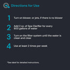 AquaDoc Spa Clarifier & Hot Tub Clarifier for Fast Acting Cloudy Water Treatment - 64oz - to Keep Your Spa Clear & Balanced - Made in USA