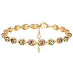 MEVECCO Multicolor Round Station Bracelet for Women
