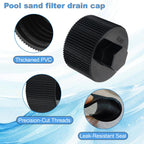 154712 Filter Drain Cap Replacement, Sand Filter Drain Plug for Pentair Sand Dollar Top Mount Pool, Pentair Meteor, Cristal-Flo Ii Pool & Spa Aboveground Sand Filter Drain Cap (2 Pack)