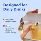 Magic Tap Automatic Drink Dispenser for Fridge, White, 3 Pack, No Spill
