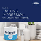 Cottonelle® Professional CleanCare Standard Roll Bulk Toilet Paper (58696), 2-Ply, White, Individually Wrapped (400 Sheets/Roll, 40 Rolls/Case, 16,000 Sheets/Case)