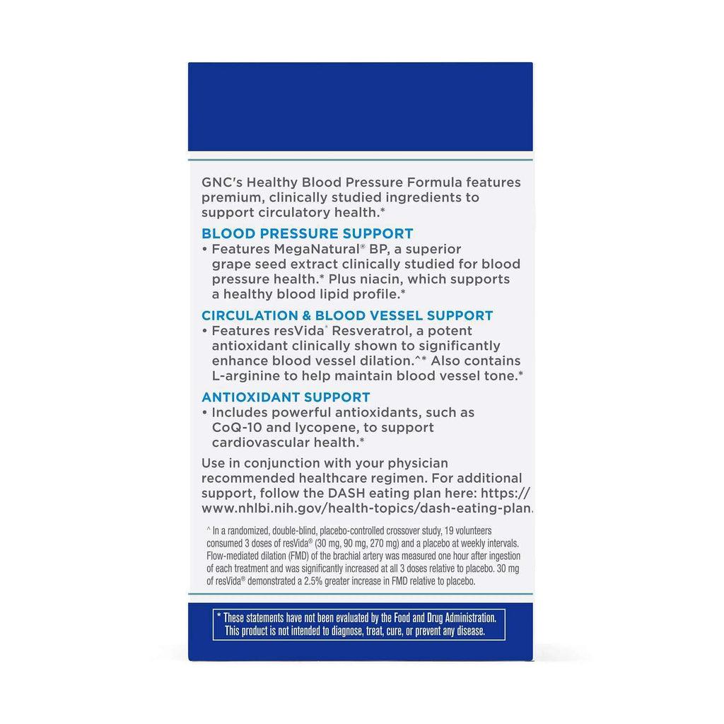 GNC Preventive Nutrition Healthy Blood Pressure Formula - 90 Capsules