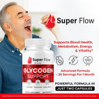 Super Flow Glycogen Capsules - Official SuperFlow Advanced Glycogen Support Pills - Maximum Strength, Natural Formula Vitamins for Overall Health & Wellness Reviews, 60 Capsules for 1 Month