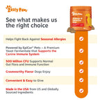 Zesty Paws Dog Allergy Chews - Dog Allergy Relief, Peanut Butter, 90 Ct