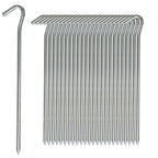 AAGUT Metal Tent Stakes Heavy Duty 9 Inch, Anti-Rust Yard Pegs for Camping