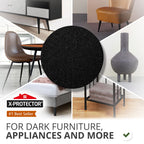 X-Protector 357 Pcs Black Felt Furniture Pads - Huge Quantity of Anti-Scratch, Heavy Duty Floor Protectors for Hardwood, Tile, Laminate - Suitable for Chairs, Tables, Sofa, Bed, Cabinet, Ottoman
