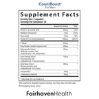 Fairhaven Health FertilAid for Men and Countboost Combo | Prenatal Male Fertility Supplement | Count and Motility Support Pre Conception for Him | Fertility Support Includes L-carnitine, Zinc, Folate