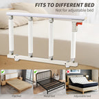 FAYITING Bed Rails for Elderly Adults Safety, Folding Bed Assist Rails for Seniors, Bed Handle Bedside Assist Guard Rails for Adults, Fall Prevention Safety with Collapsible Bedrails, 37x20