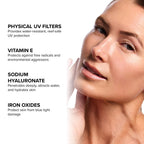 DRMTLGY Physical Tinted Moisturizer with SPF 44. Universal Tint. All-In-One Mineral Tinted Sunscreen and Foundation with Broad Spectrum Protection Against UVA and UVB Rays, 2.05 oz