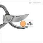 Corona Tools Forged Steel ClassicCUT Bypass Hand Pruner – 1-Inch Cut Capacity Garden Pruning Shears for Stems & Branches, Heavy-Duty Bypass Pruners for Tree, Shrub & Plant Trimming