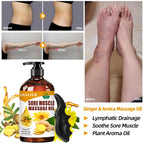 INALIER Sore Muscle Massage Oil,Gift for Husband Dad Boyfriend,Relaxing Massage Oil,Arnica Oil,Massages Oil for Massage Therapy,Gifts for Men and Women,Spa Gifts for Him Her