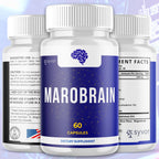 (3 Pack) Marobrain Capsules, Official Marobrain Pills with All Natural Ingredients, Advanced Formula Brain Health Support Supplement with Max Strength Premium Vitamins for Women & Men (180 Capsules)
