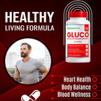 (2 Pack) Gluco Blood Optimizer Capsules, Official Gluco Blood Optimizer Supplement with All Natural Ingredients, All Natural Maximum Strength Formula for Daily Health Support (120 Count)