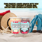 G-BOX Freeze Dried Ice Cream Cubes, Vanilla Flavor, 5 oz| Freeze Dried Camping Food, NASA Space Dessert, Halloween Candy, Perfect for Camping, Outdoor, Party (5 OZ, Vanilla)