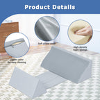 Fanwer Wedge Pillow for Side Sleeping, Back Pillow for Side Sleeper, Bed Wedges & Body Positioners for After Surgery, Anti Snoring, Back Pain, Preventing Bedsores