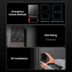 Aqara Smart Lock U100, Apple Home Key, Fingerprint Deadbolt, Gray