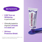 Euthymol Purple Whitening Toothpaste (3.7 fl oz) – for Yellow & Sensitive Teeth | Violet Tone-Up Formula, Instantly Brightens, 24H Stain Defense, Long-Lasting Fresh Breath